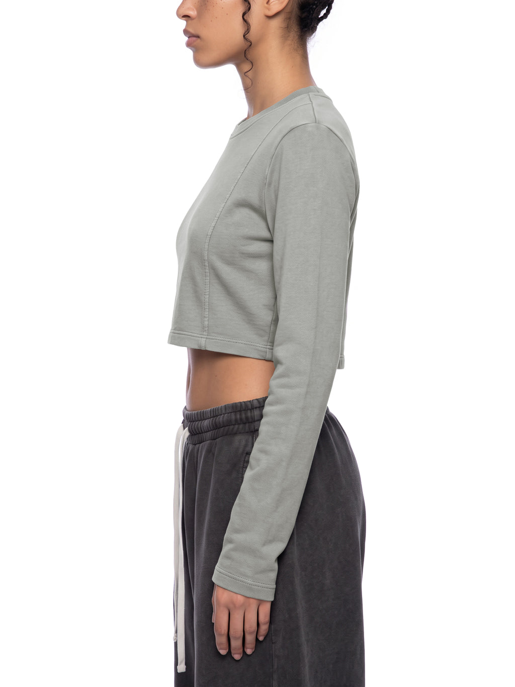 Women's Mineral Wash Crop Sweatshirt