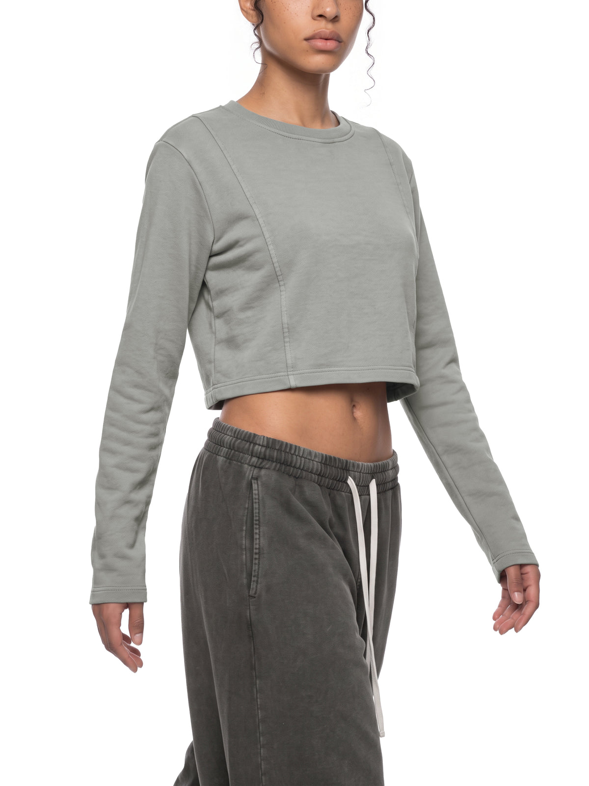 Women's Mineral Wash Crop Sweatshirt