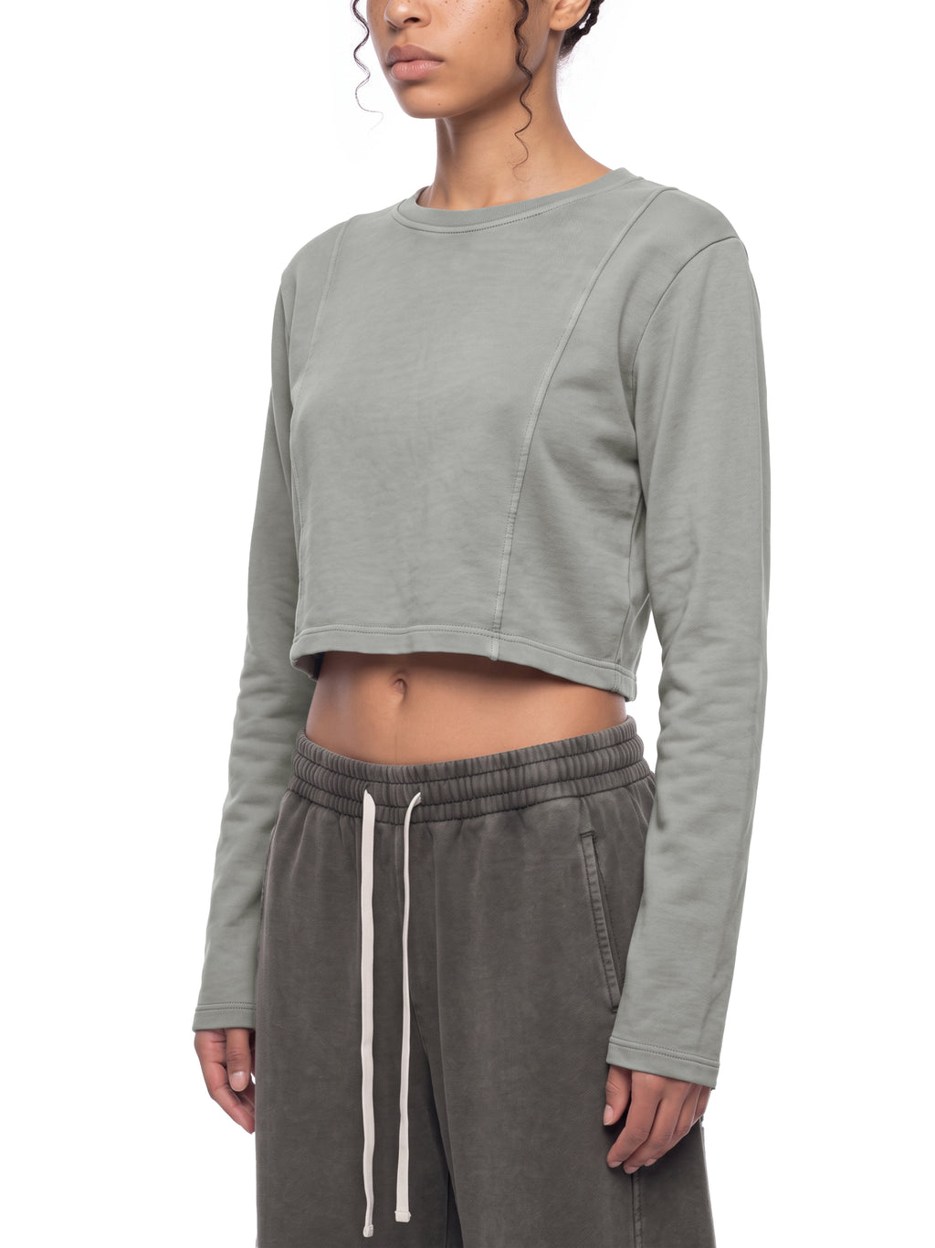 Women's Mineral Wash Crop Sweatshirt