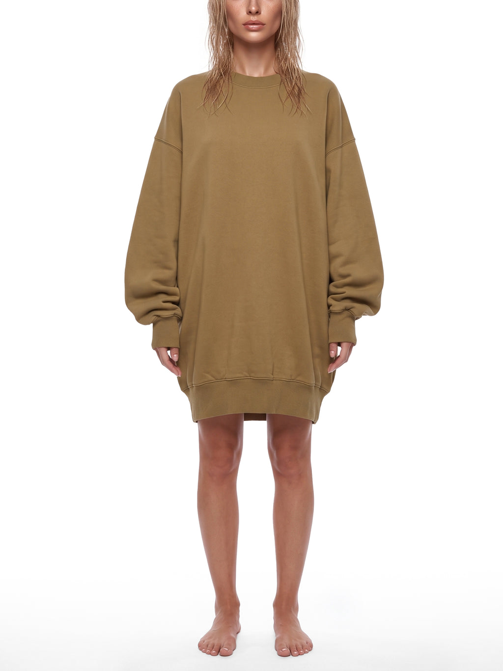 Women's Vintage Wash Hoodie Dress