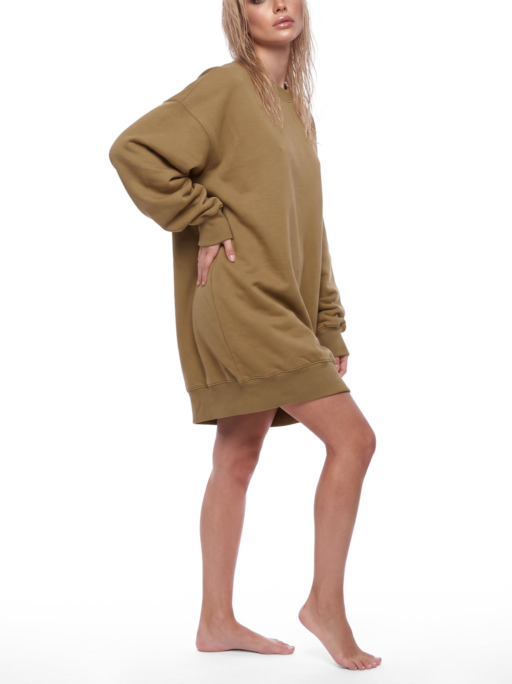 Women's Vintage Wash Hoodie Dress