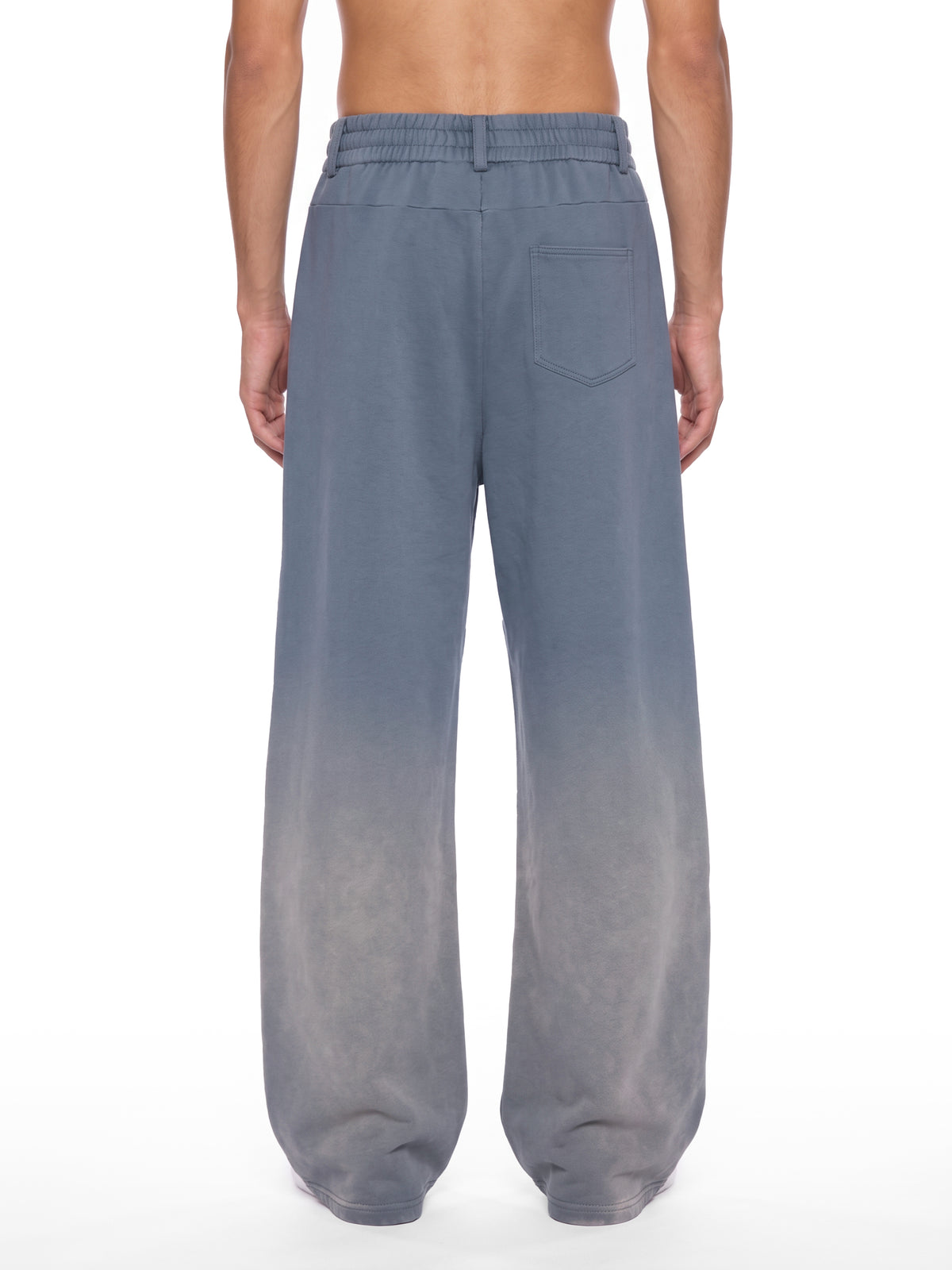 Unisex Sunfade Paneled Barrel Leg Sweatpants
