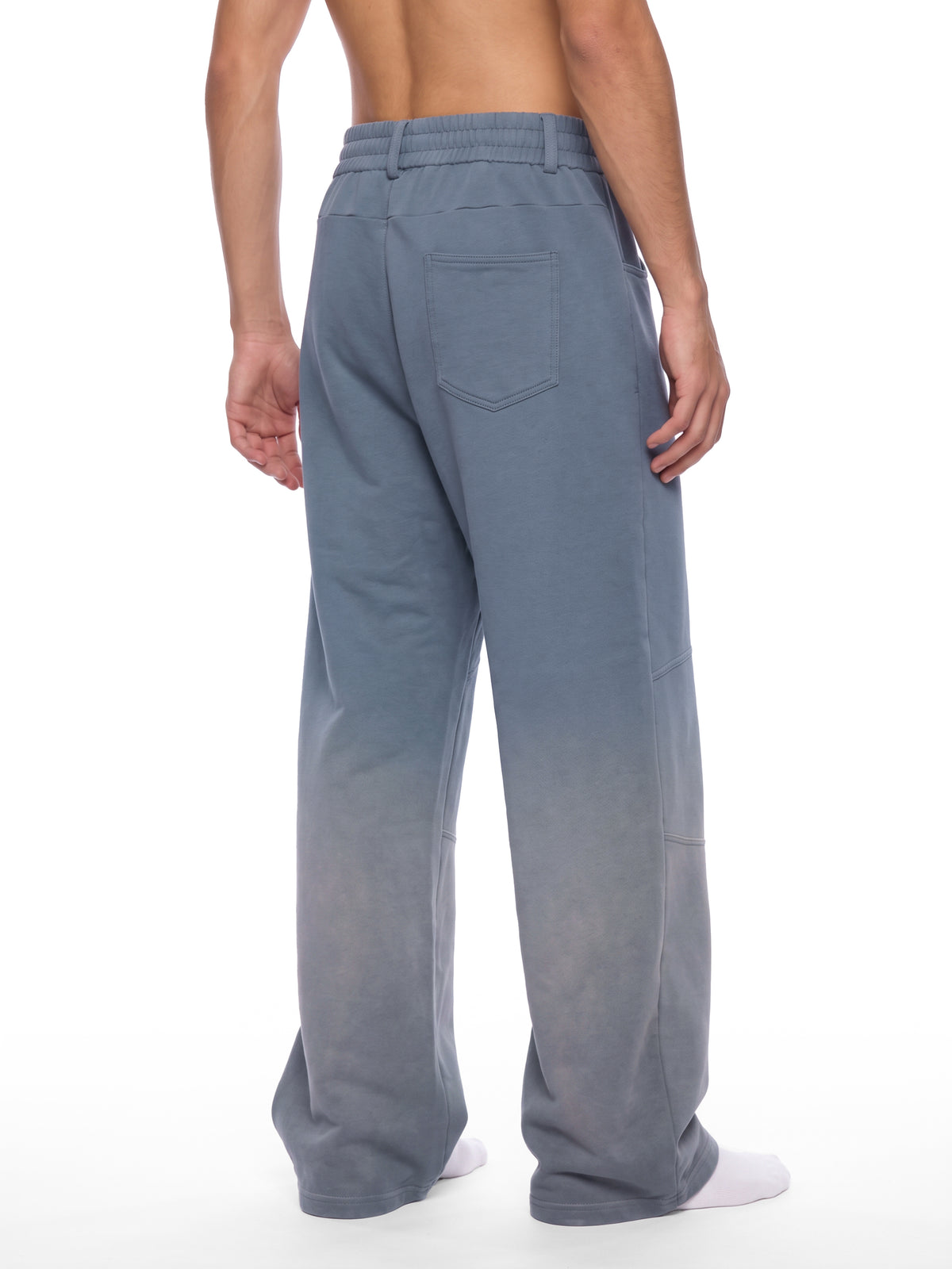Unisex Sunfade Paneled Barrel Leg Sweatpants