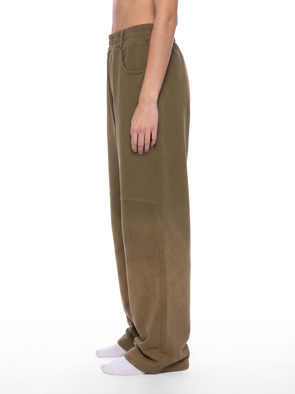 Unisex Sunfade Paneled Barrel Leg Sweatpants