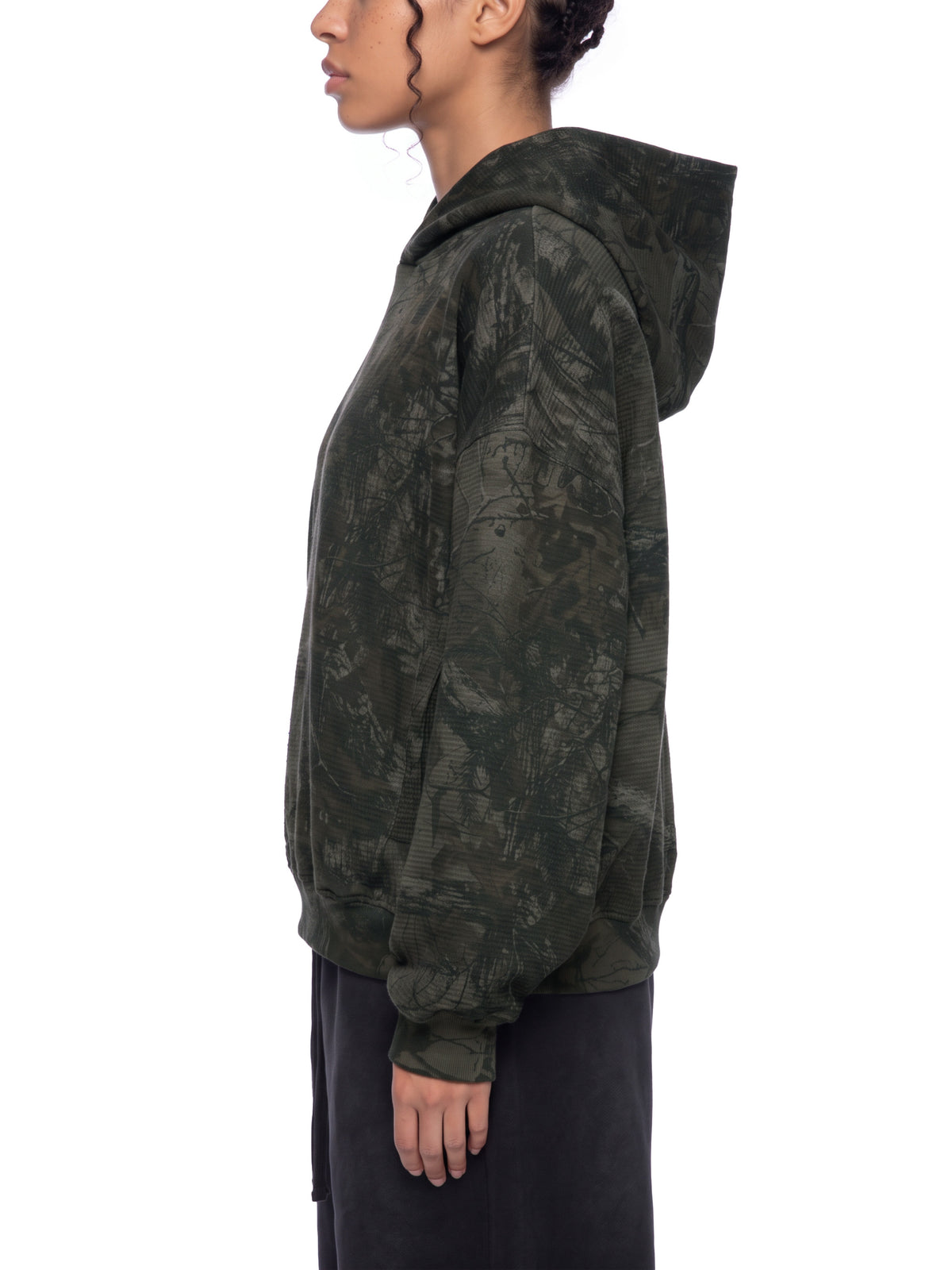 Unisex Waffle Tree Camo Boxy Hoodie