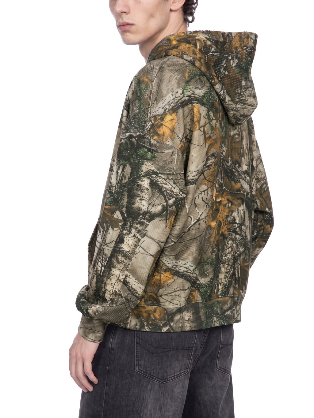 Unisex Waffle Tree Camo Boxy Hoodie