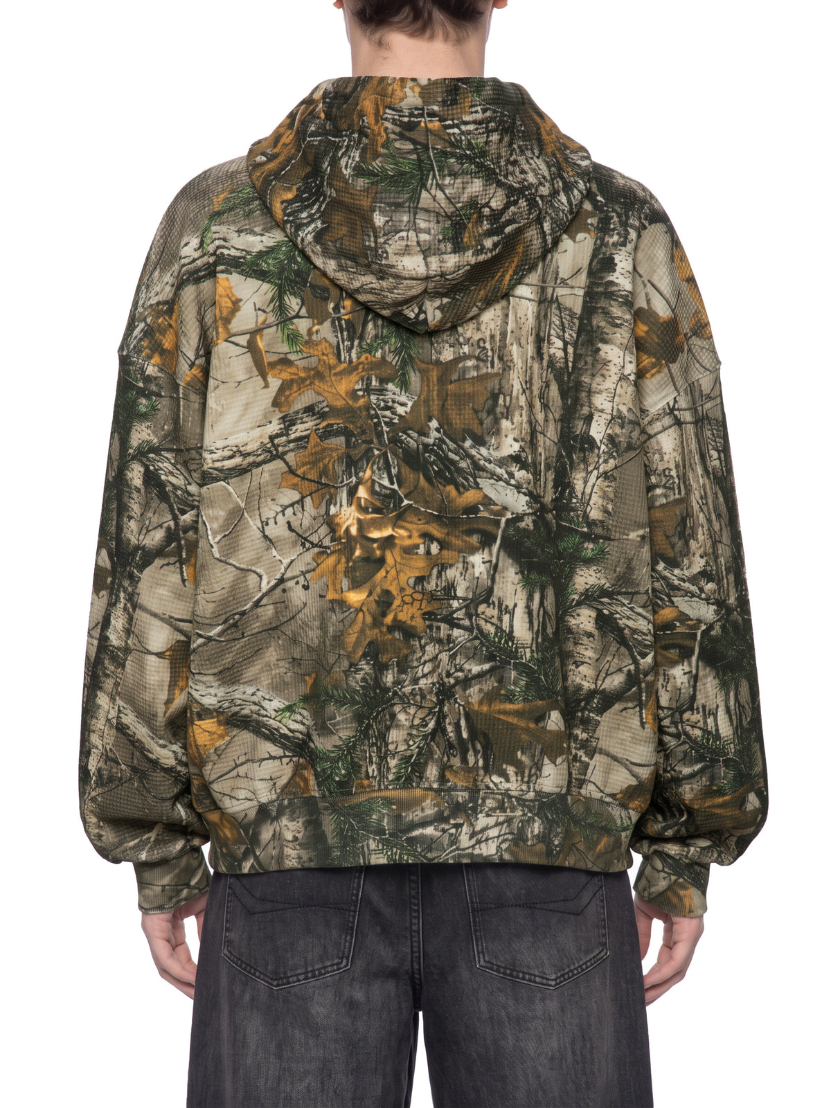 Unisex Waffle Tree Camo Boxy Hoodie
