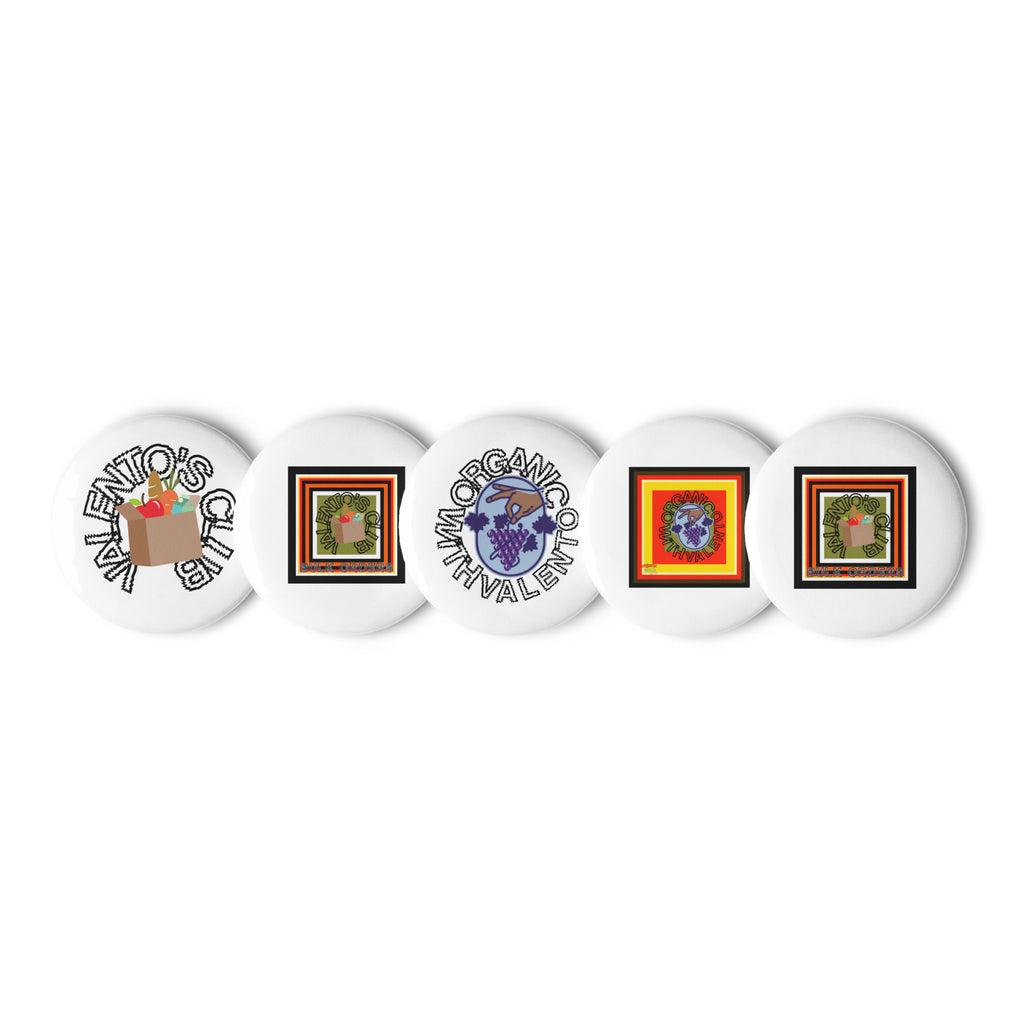 Set of pin buttons