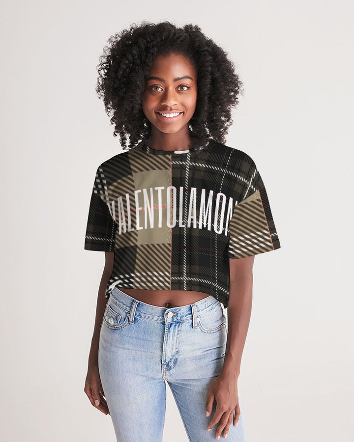 VALENTO Women's Lounge Cropped Tee