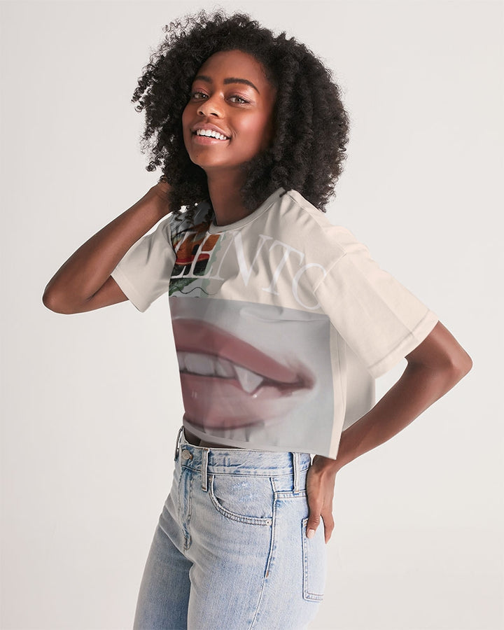 VALENTO  Women's Lounge Cropped Tee