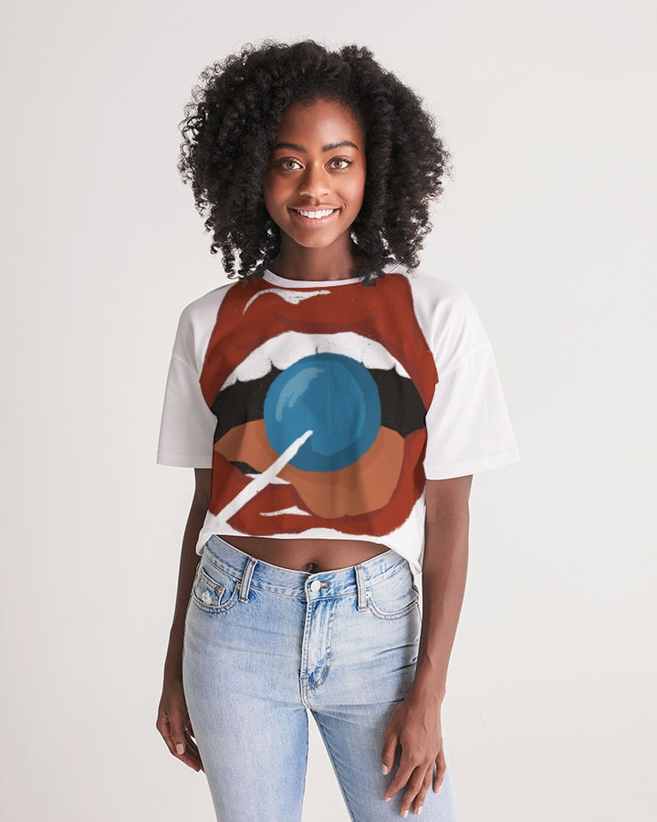 Valento  Women's Lounge Cropped Tee