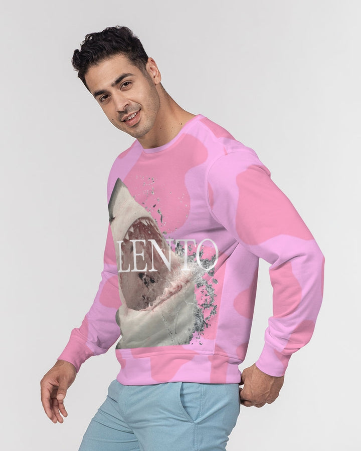 VALENTOLAMONT  Men's Classic French Terry Crewneck Pullover