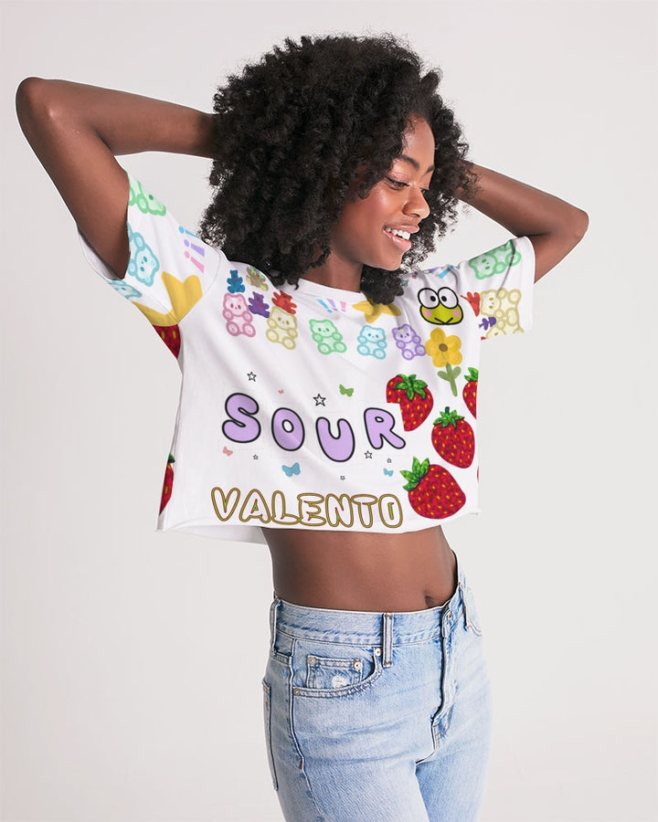 Valento  Women's Lounge Cropped Tee