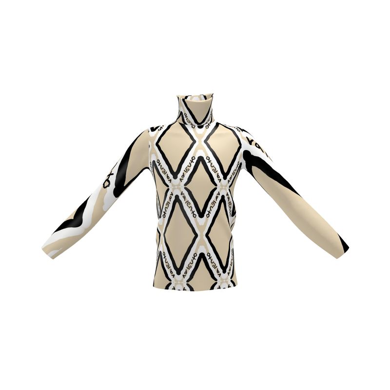 Mens slim fit roll neck