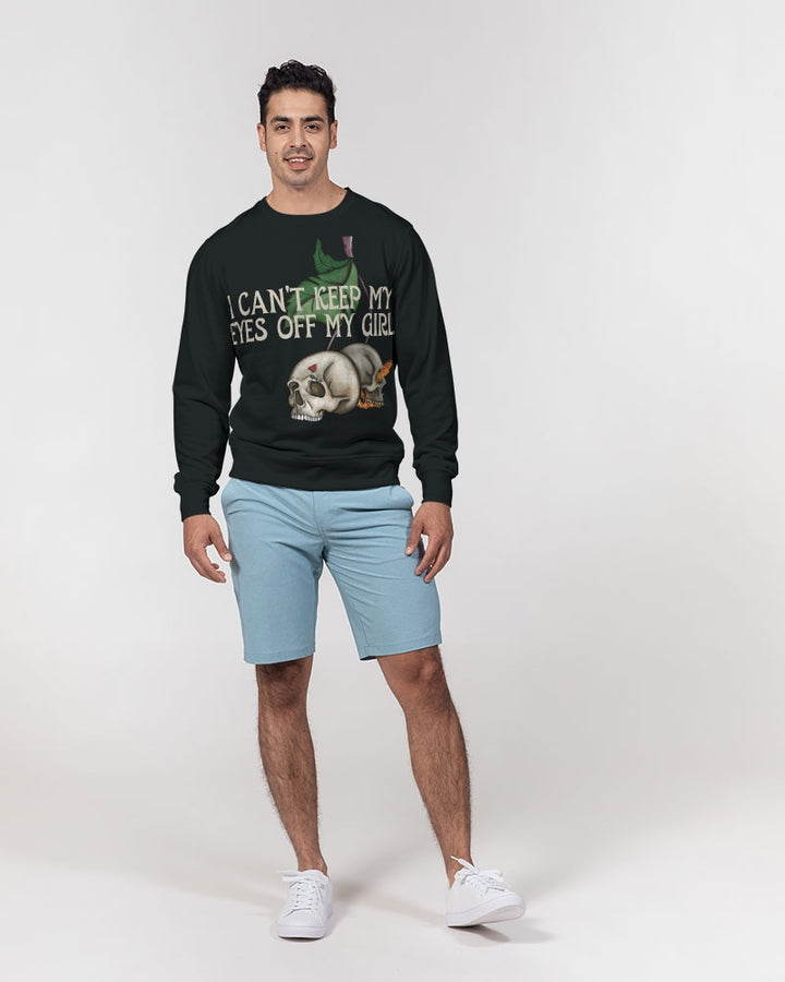 VALENTOLAMONT  Men's Classic French Terry Crewneck Pullover