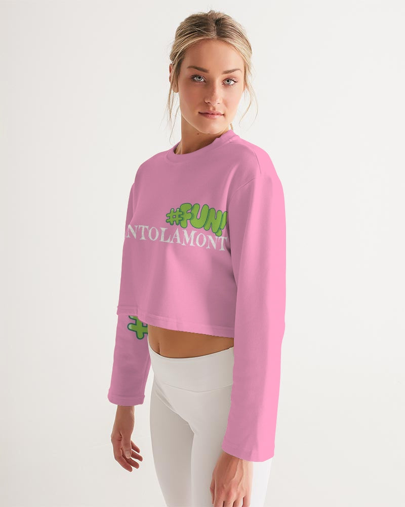 VALENTOLAMONT pink  Women's Cropped Sweatshirt