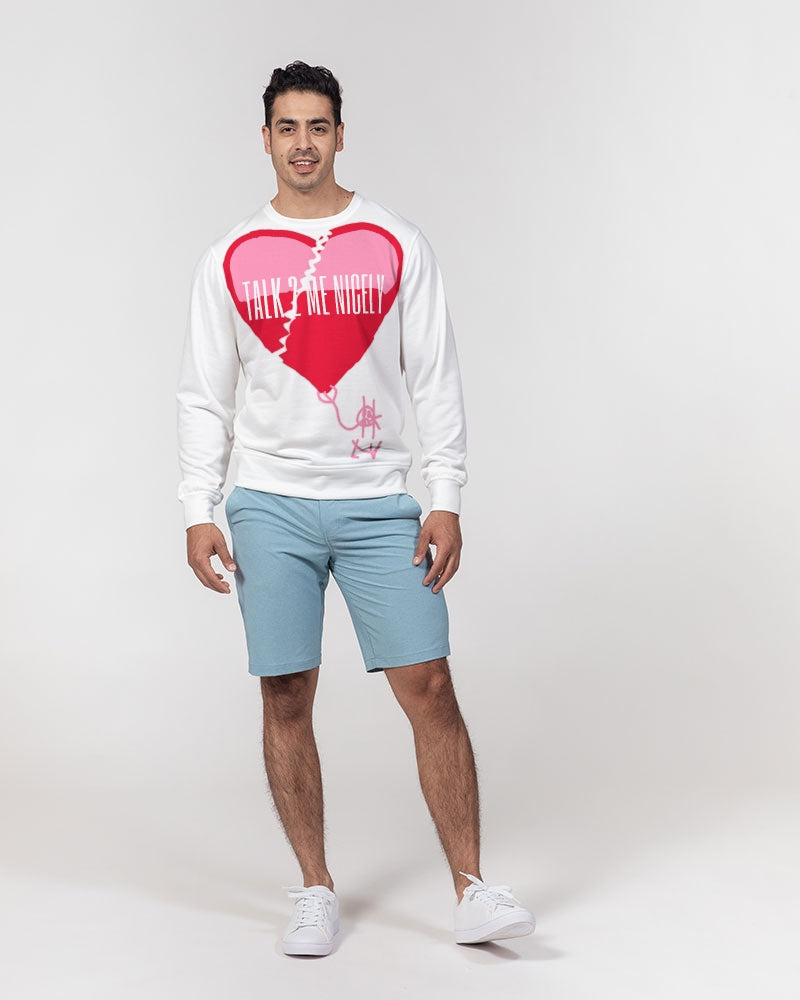 2way Men's Classic French Terry Crewneck Pullover