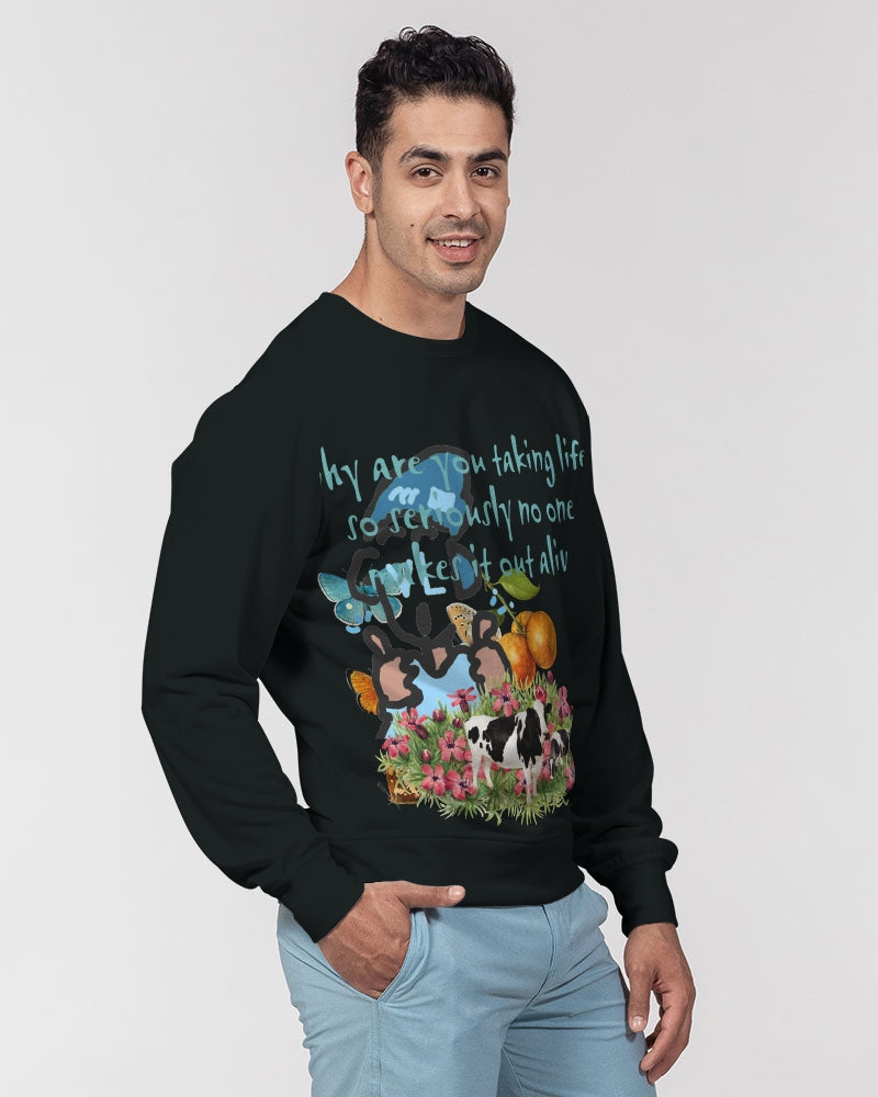 VL Men's Classic French Terry Crewneck Pullover