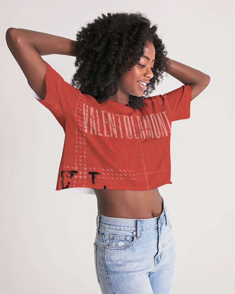 VALENTO Women's Lounge Cropped Tee