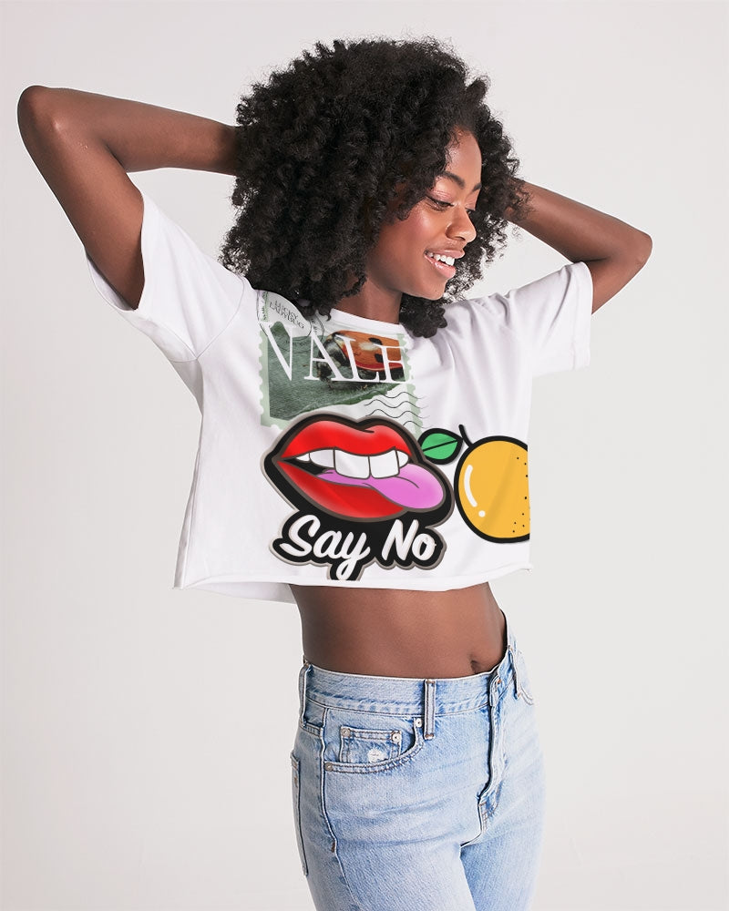 VALENTO  Women's Lounge Cropped Tee