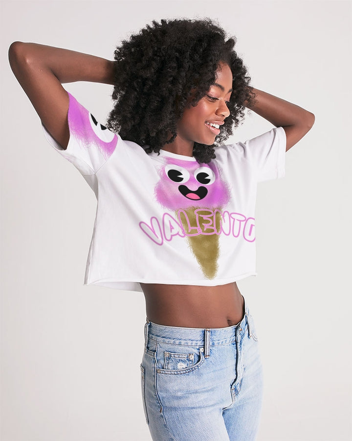 Valento  Women's Lounge Cropped Tee