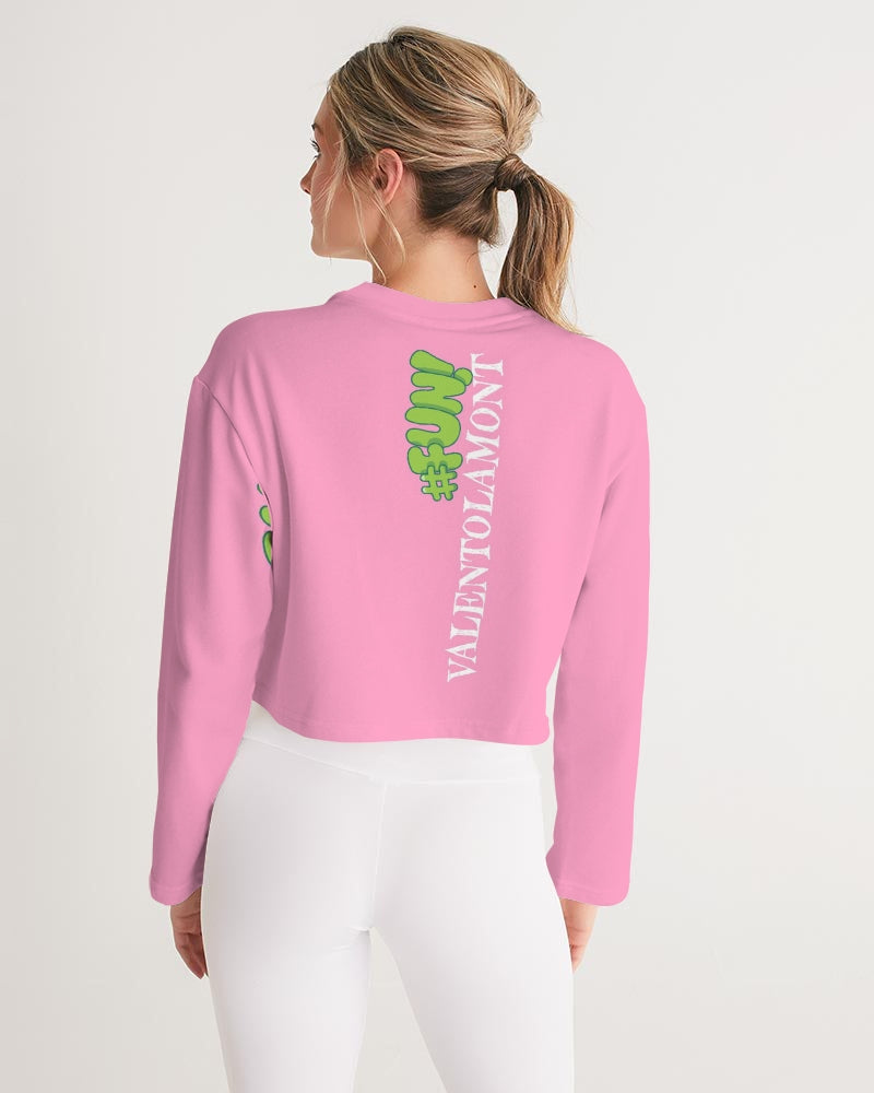 VALENTOLAMONT pink  Women's Cropped Sweatshirt