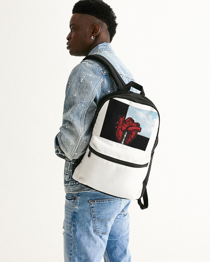 NO LOVE Small Canvas Backpack