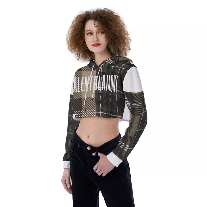 All-Over Print Women's Crop Top Hoodie