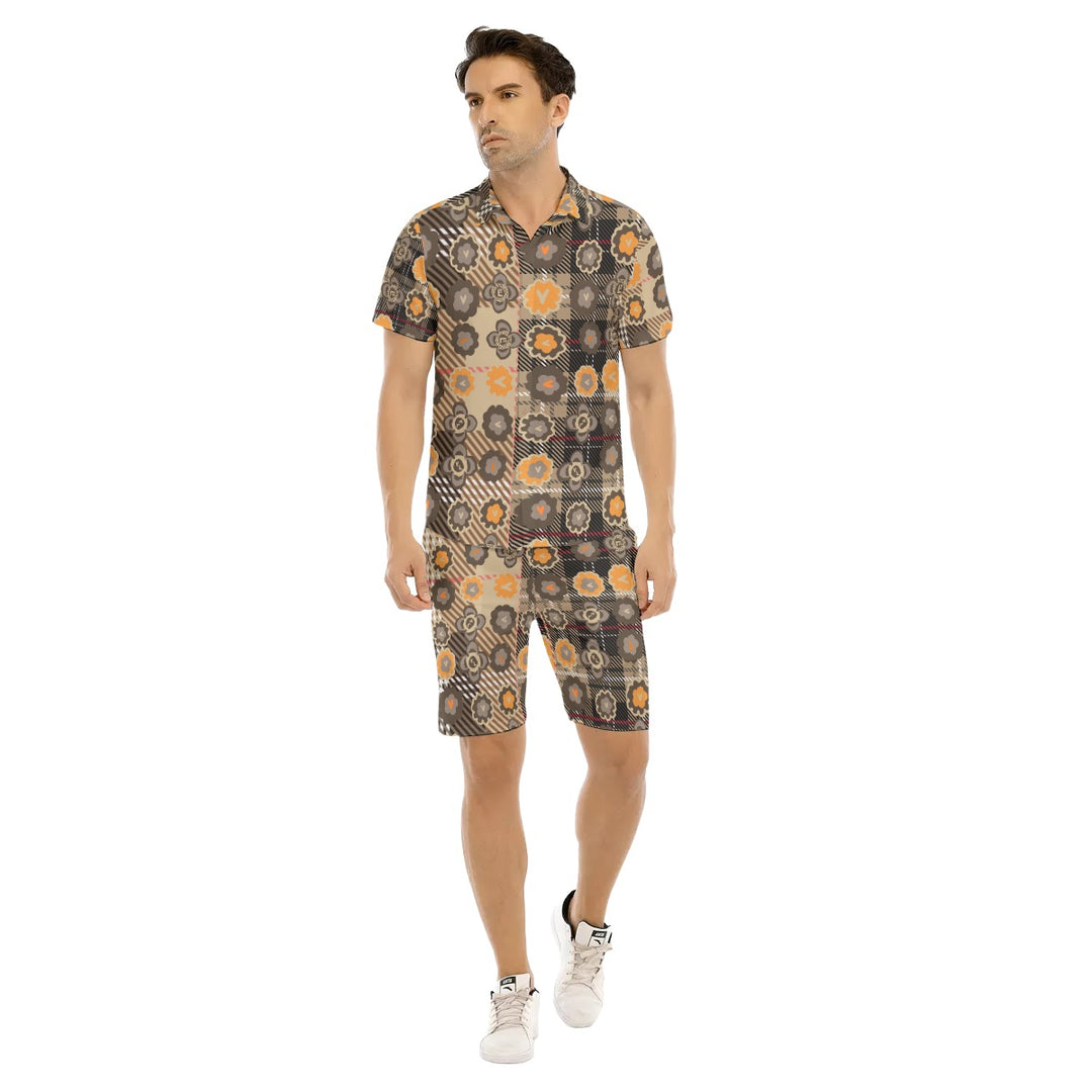 All-Over Print Men's Short Sleeve Shirt Sets