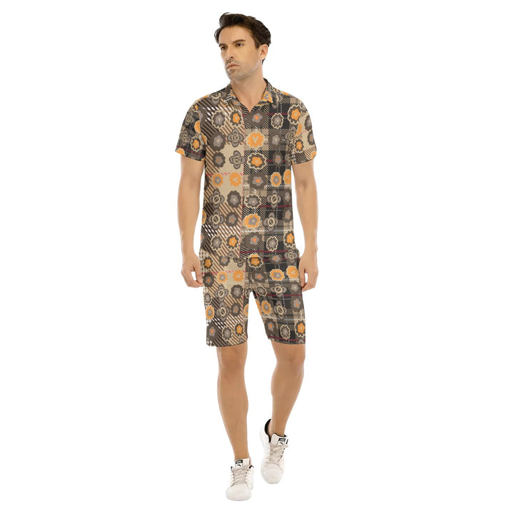 All-Over Print Men's Short Sleeve Shirt Sets