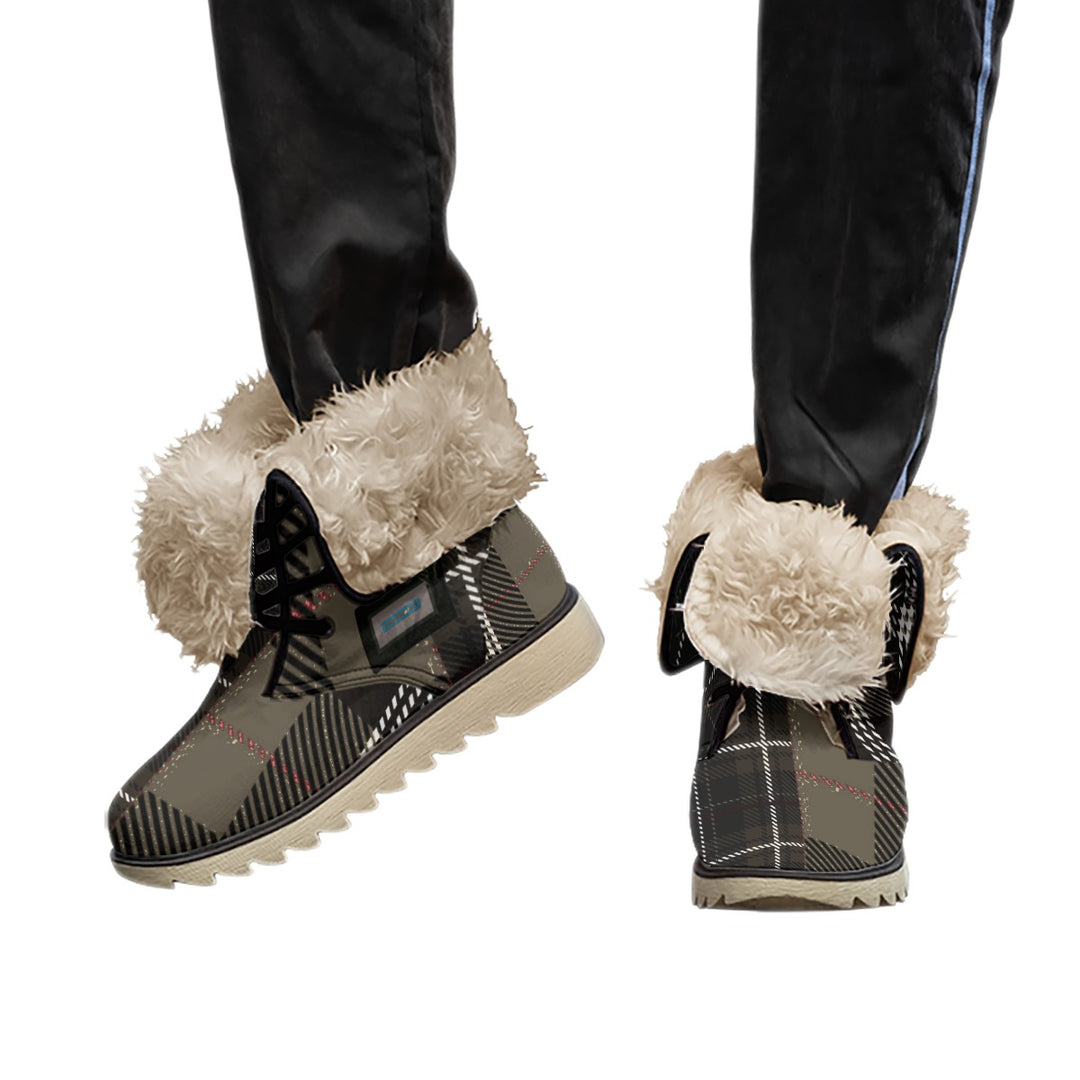 All-Over Print Men's Plush Boots