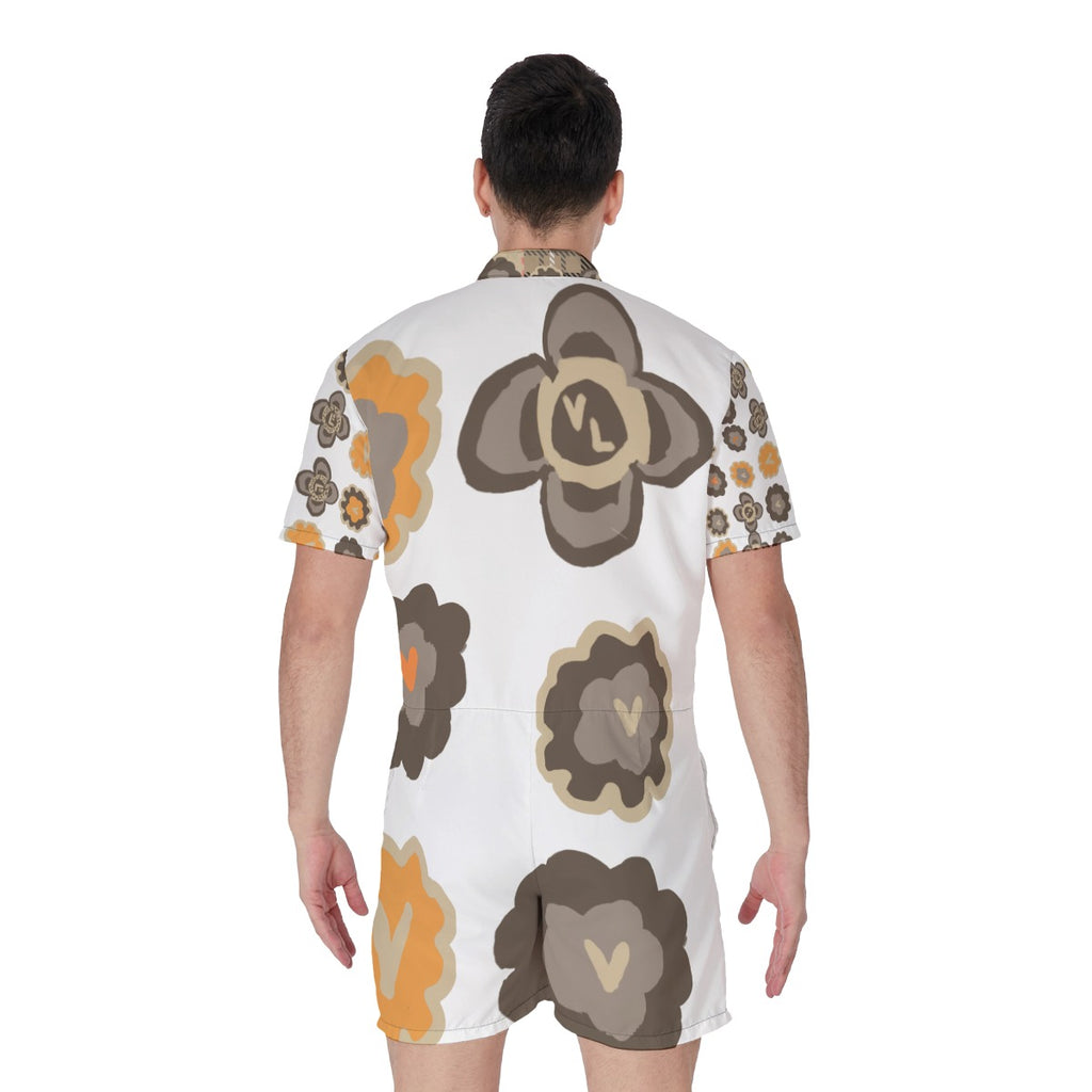 All-Over Print Men's Rompers