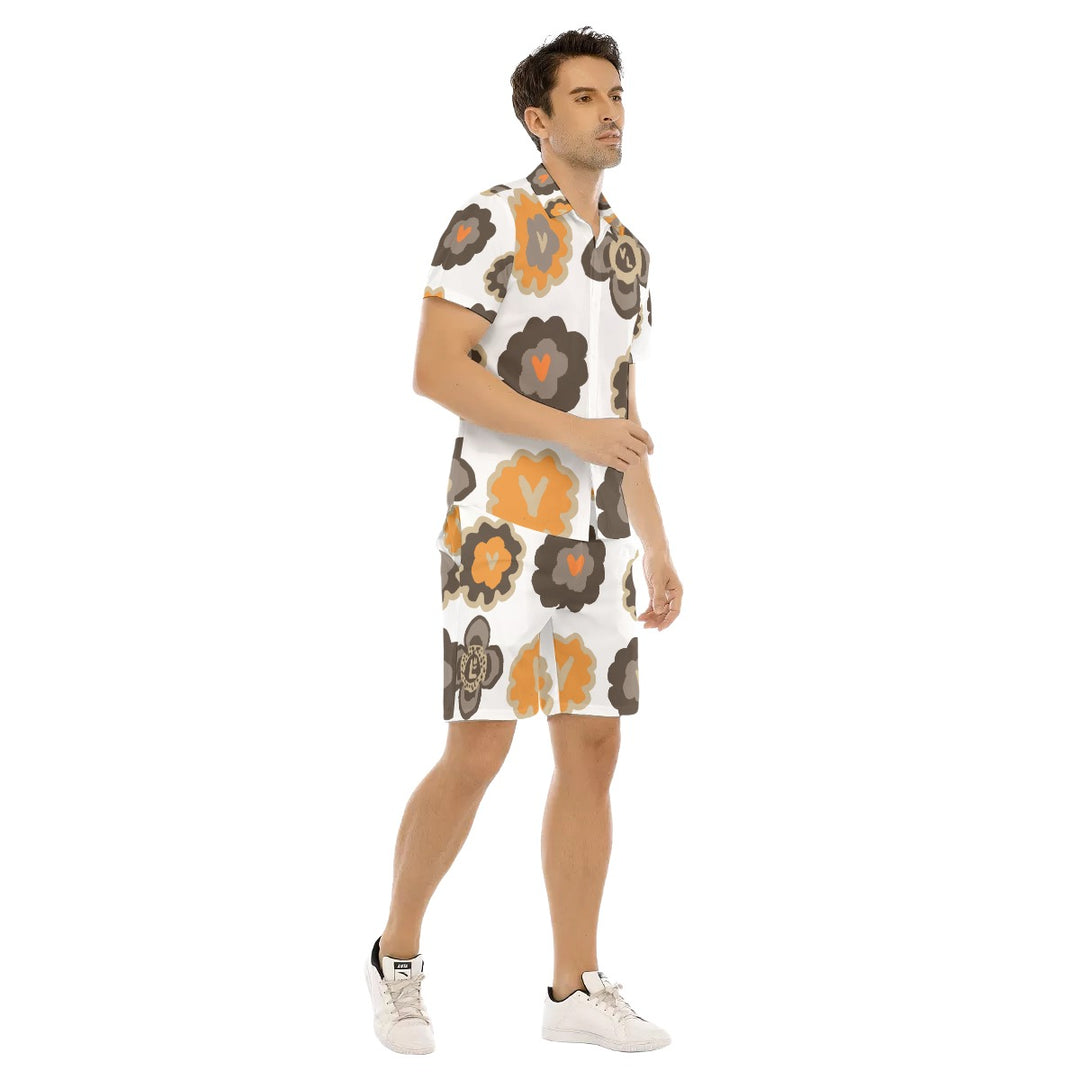 All-Over Print Men's Short Sleeve Shirt Sets