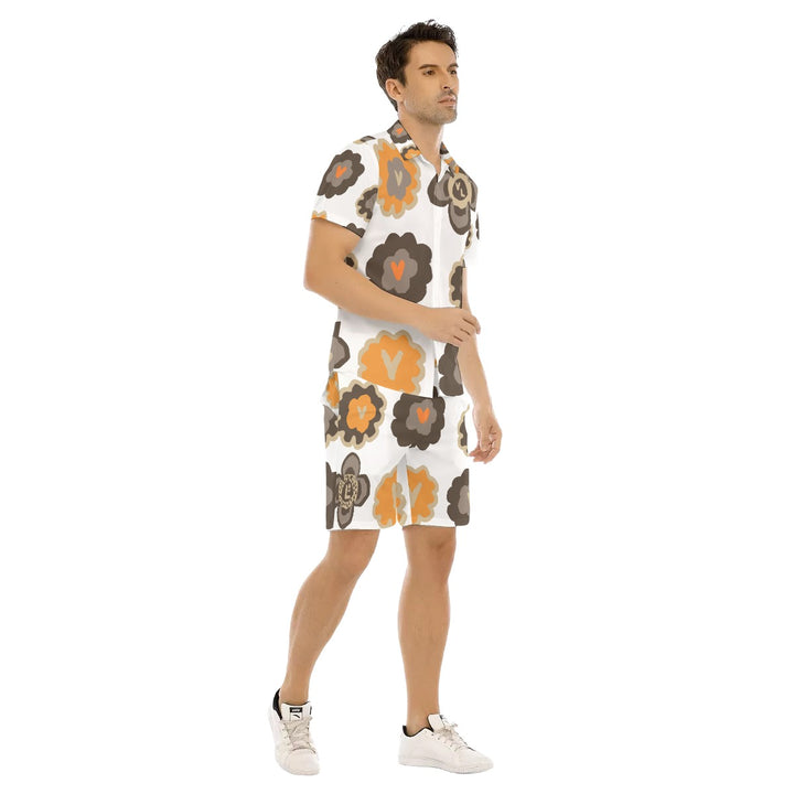 All-Over Print Men's Short Sleeve Shirt Sets