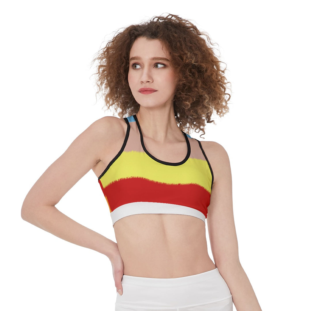 All-Over Print Sports Bra