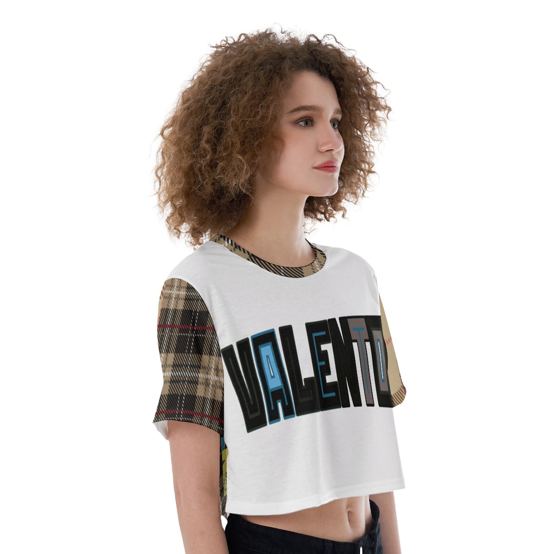 All-Over Print Cropped T-Shirt