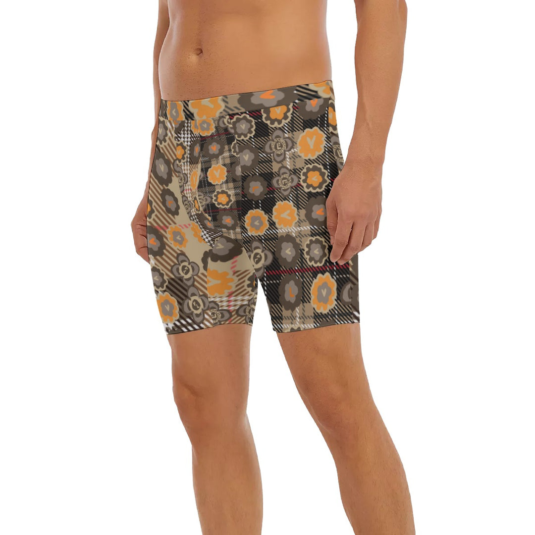 All-Over Print Men's Long Boxer Briefs