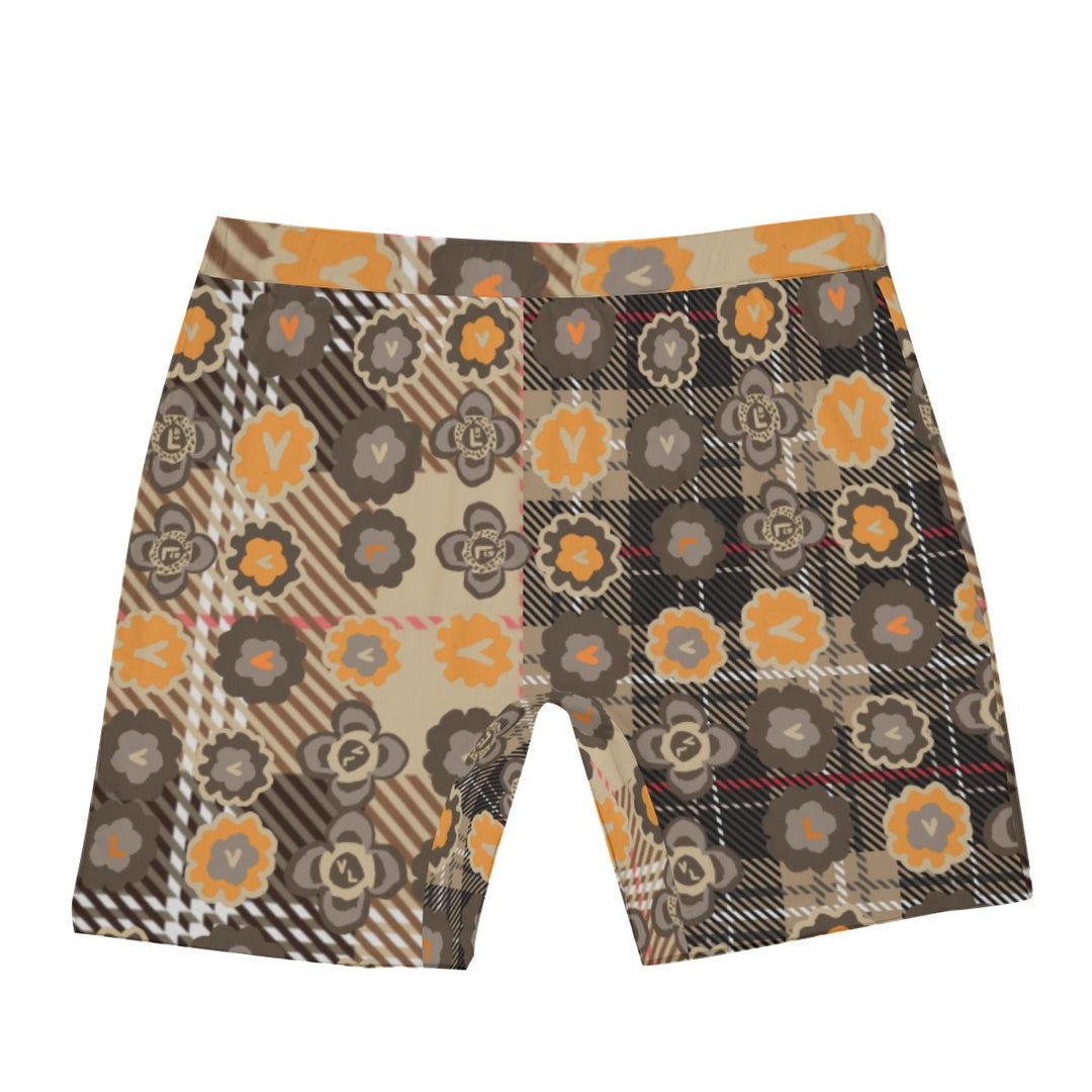 All-Over Print Men's Long Boxer Briefs