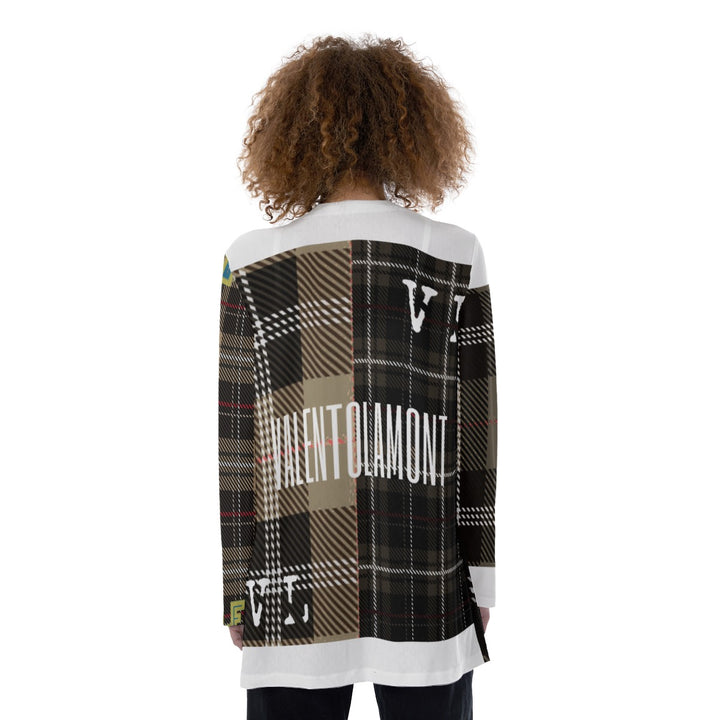 All-Over Print Women's Patch Pocket Cardigan