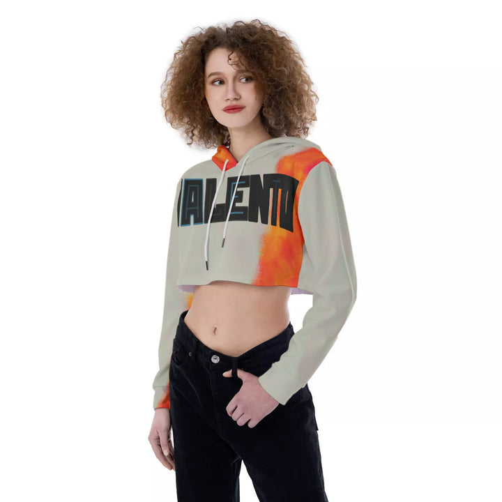 All-Over Print Women's Crop Top Hoodie