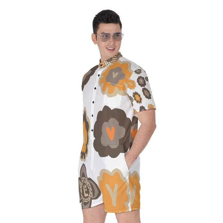 All-Over Print Men's Rompers