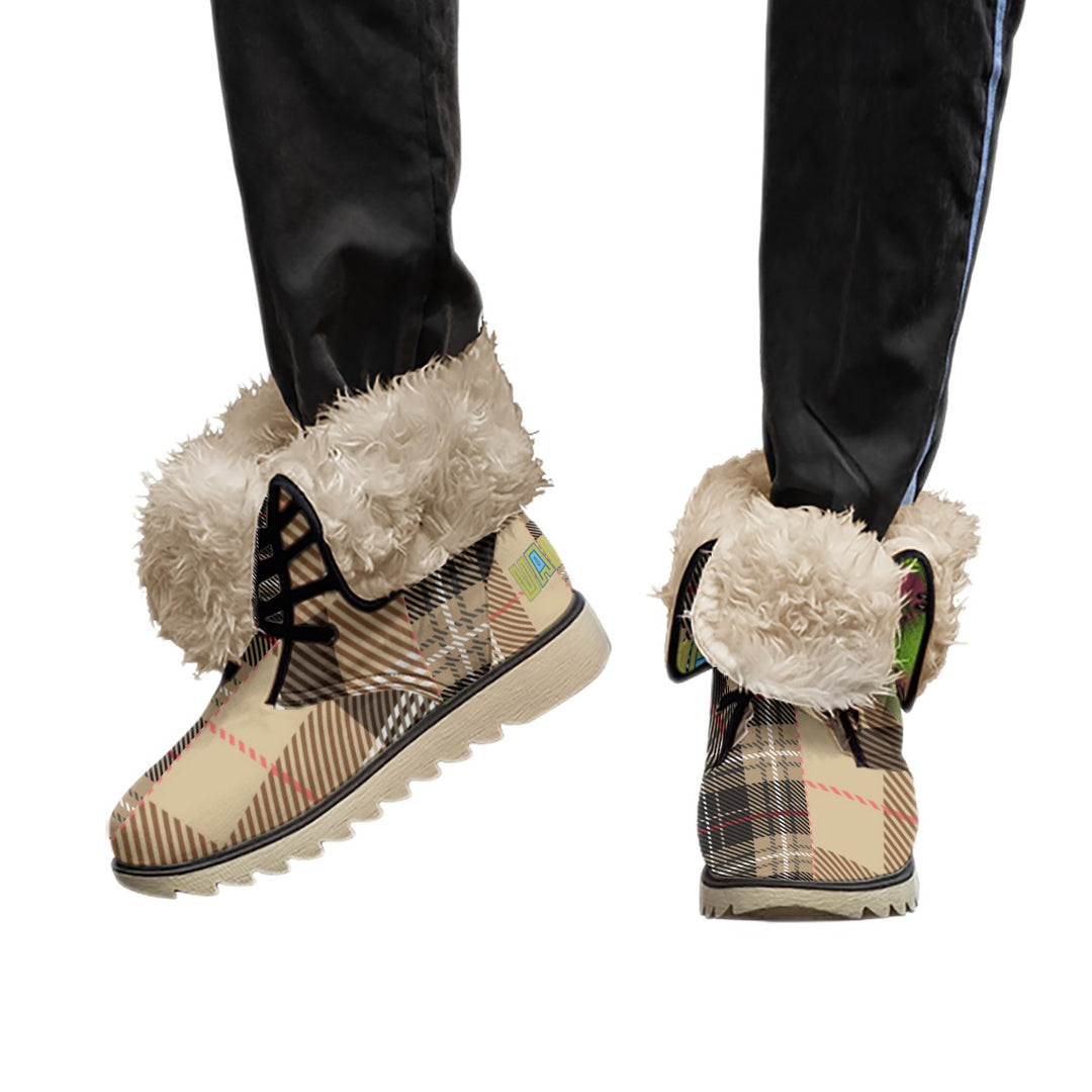 All-Over Print Women's Plush Boots