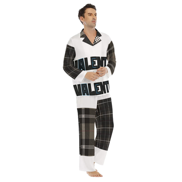 All-Over Print Men's Lapel Pajama Set