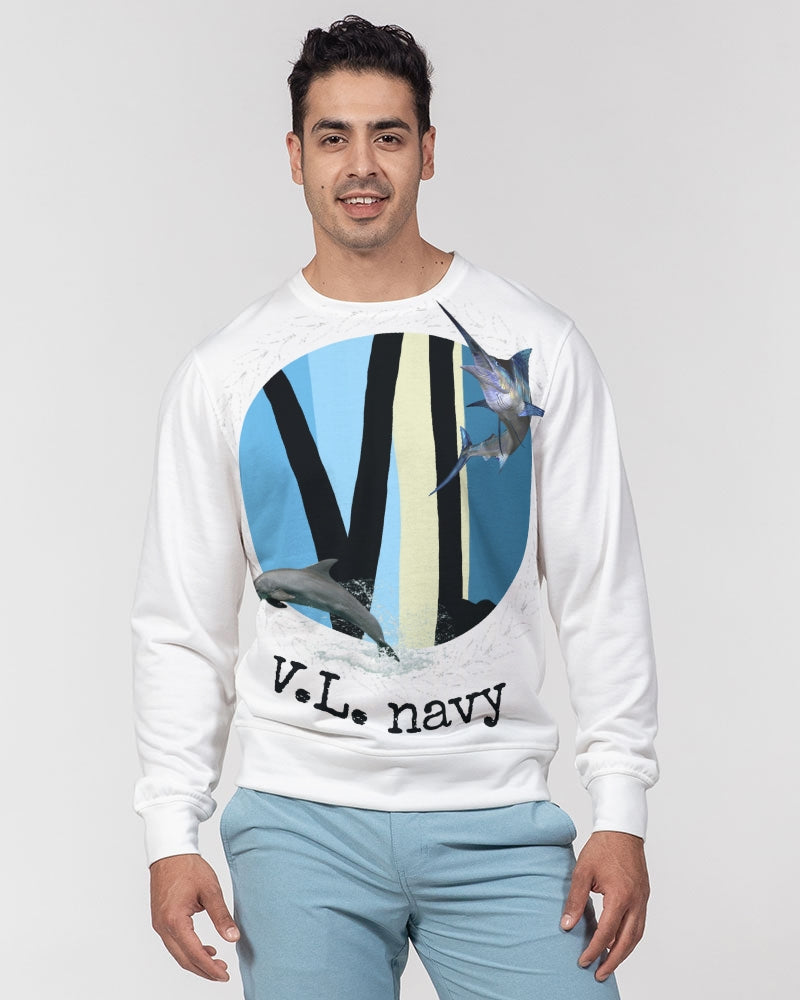 Valentolamont  Men's Classic French Terry Crewneck Pullover