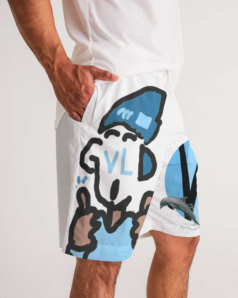 Valentolamont light blue  Men's Jogger Shorts