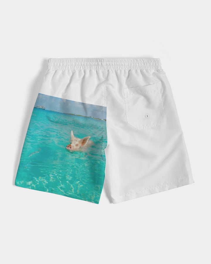 Black  Men's Swim Trunk