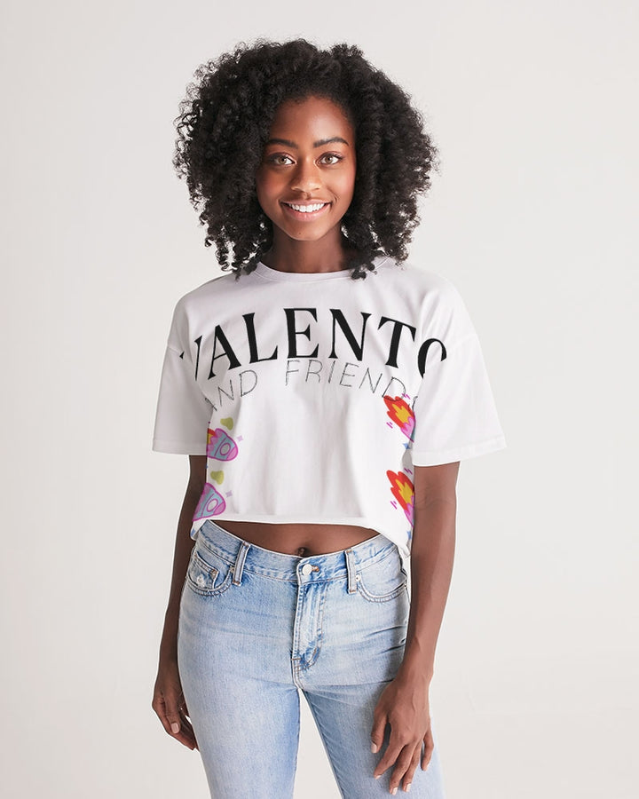 VALENTOLAMONT  Women's Lounge Cropped Tee