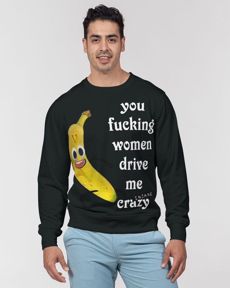 VALENTOLAMONT  Men's Classic French Terry Crewneck Pullover