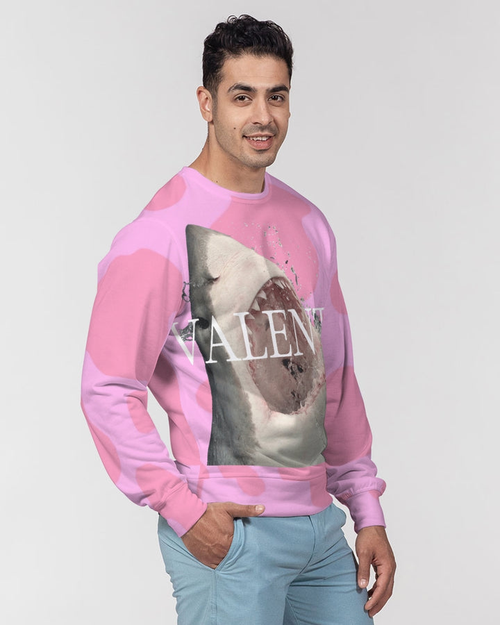 VALENTOLAMONT  Men's Classic French Terry Crewneck Pullover