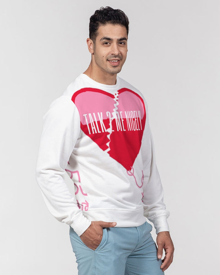 2way Men's Classic French Terry Crewneck Pullover